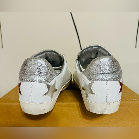 ZADIG & VOLTAIRE Women's Used Star Multicolor Patchwork Low Top Sneakers EU 38 - Picture 5 of 6